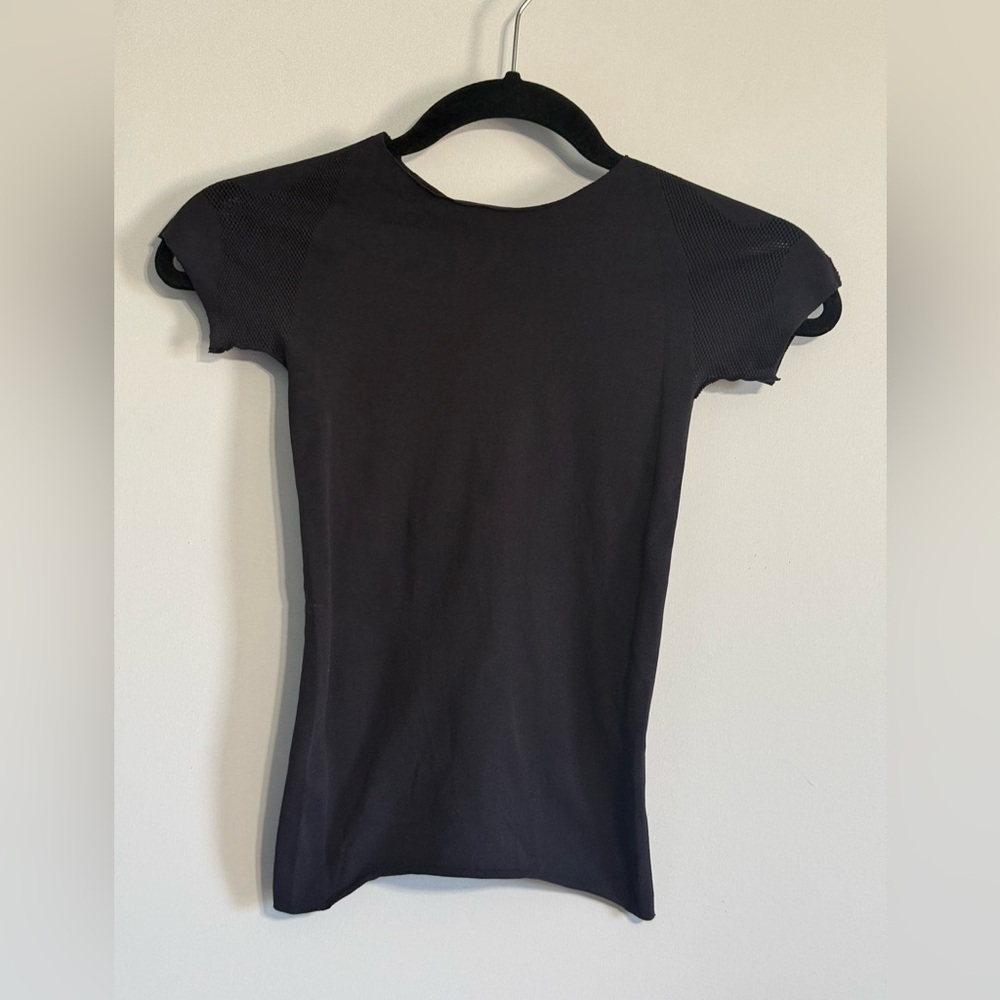 Prada Girocollo Jersey Intero Short Sleeve Top | Size S | Dark Blue / Black - Picture 6 of 15